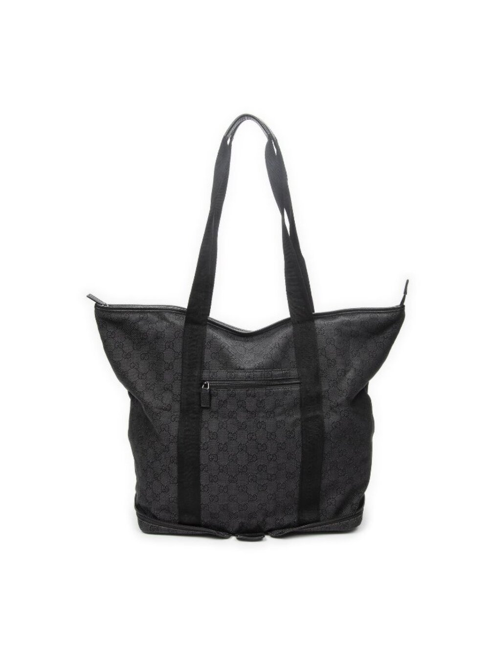 Gucci Foldable Weekender Black Denim GG Travel Bag